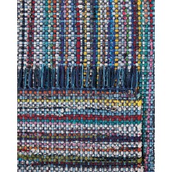 Dywan bawełniany 160 x 230 cm niebieski BESNI