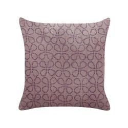 Zestaw 2 poduszek dekoracyjnych LARKSPUR Welur 45 x 45 cm Różowy Wzór geometryczny