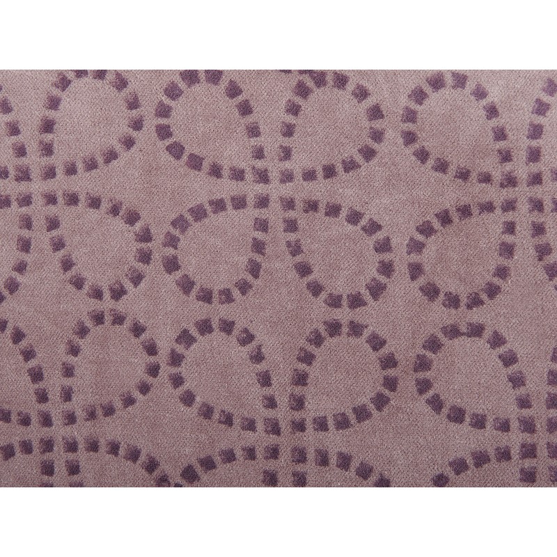 Zestaw 2 poduszek dekoracyjnych LARKSPUR Welur 45 x 45 cm Różowy Wzór geometryczny