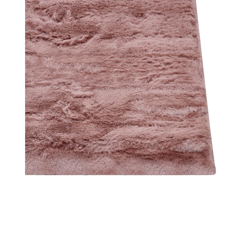 Dywan sztuczne futro królika 80 x 150 cm różowy MIRPUR
