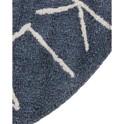 Dywan dziecięcy okrągły bawełniany ø 120 cm niebieski VURGUN