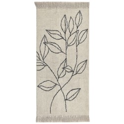 Dywan bawełniany 80 x 150 cm beżowo-czarny SAZLI