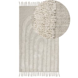 Dywan bawełniany 80 x 150 cm beżowy HAKKARI