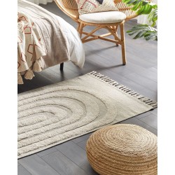 Dywan bawełniany 80 x 150 cm beżowy HAKKARI