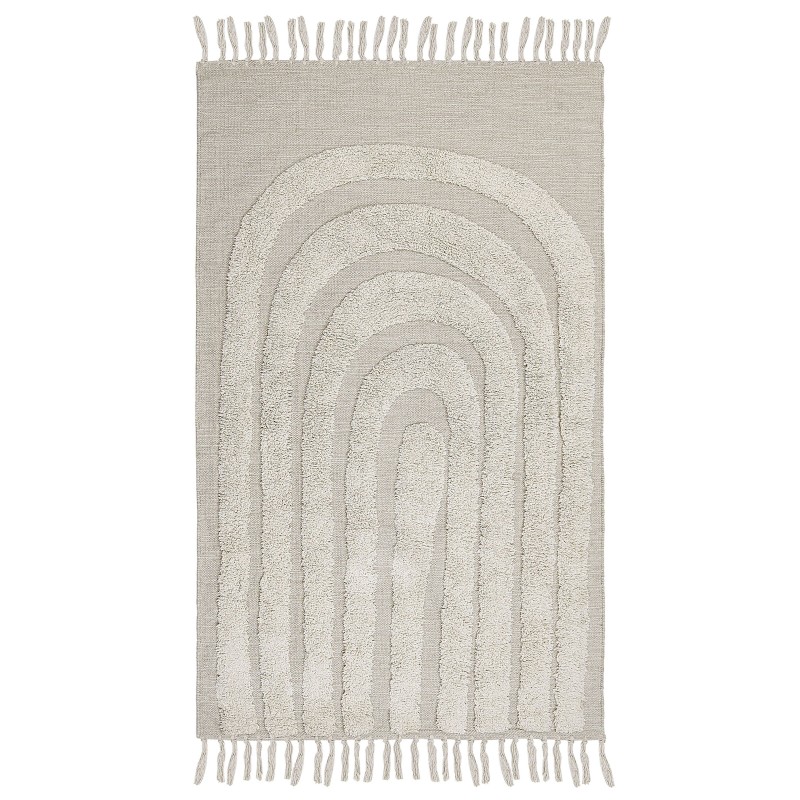 Dywan bawełniany 80 x 150 cm beżowy HAKKARI