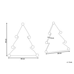 2 poduszki dekoracyjne choinki 35 x 30 cm zielono-czerwone TREAT