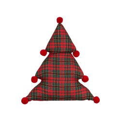 2 poduszki dekoracyjne choinki 35 x 30 cm zielono-czerwone TREAT
