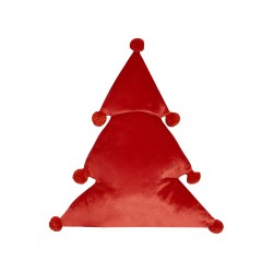 2 poduszki dekoracyjne choinki 35 x 30 cm zielono-czerwone TREAT