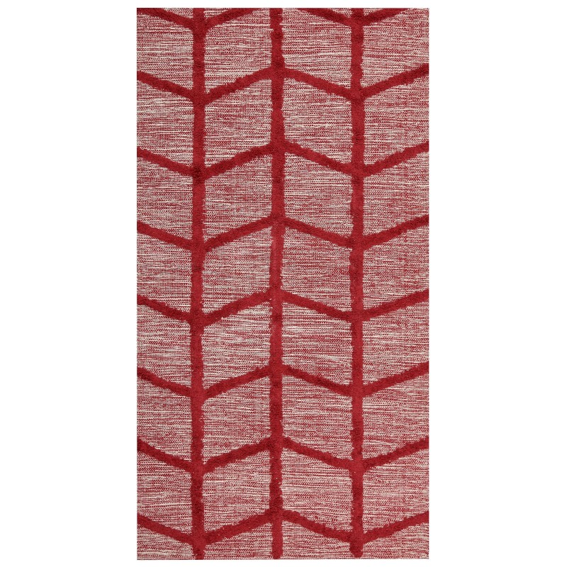 Dywan bawełniany 80 x 150 cm czerwony SIVAS