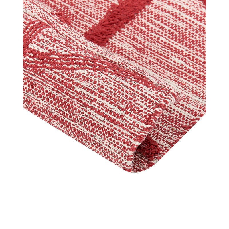 Dywan bawełniany 80 x 150 cm czerwony SIVAS