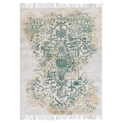 Dywan z wiskozy 160 x 230 cm beżowo-zielony BOYALI