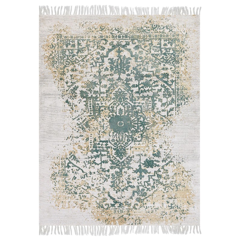 Dywan z wiskozy 160 x 230 cm beżowo-zielony BOYALI