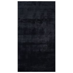 Dywan sztuczne futro królika 80 x 150 cm czarny MIRPUR