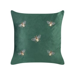 Zestaw 2 poduszek dekoracyjnych TALINUM Welur 45 x 45 cm Szmaragdowy Wzór zwierzęcy