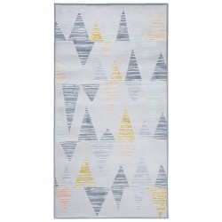 Dywan 80 x 150 cm szaro-żółty YAYLA