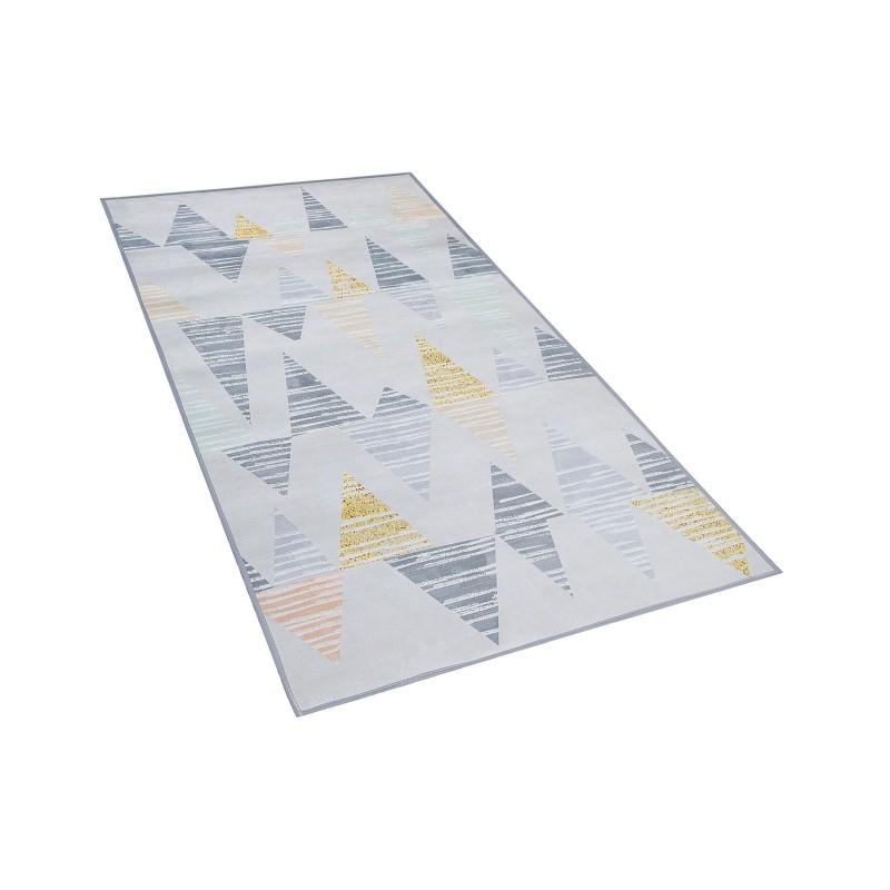 Dywan 80 x 150 cm szaro-żółty YAYLA