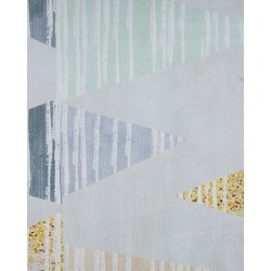 Dywan 80 x 150 cm szaro-żółty YAYLA