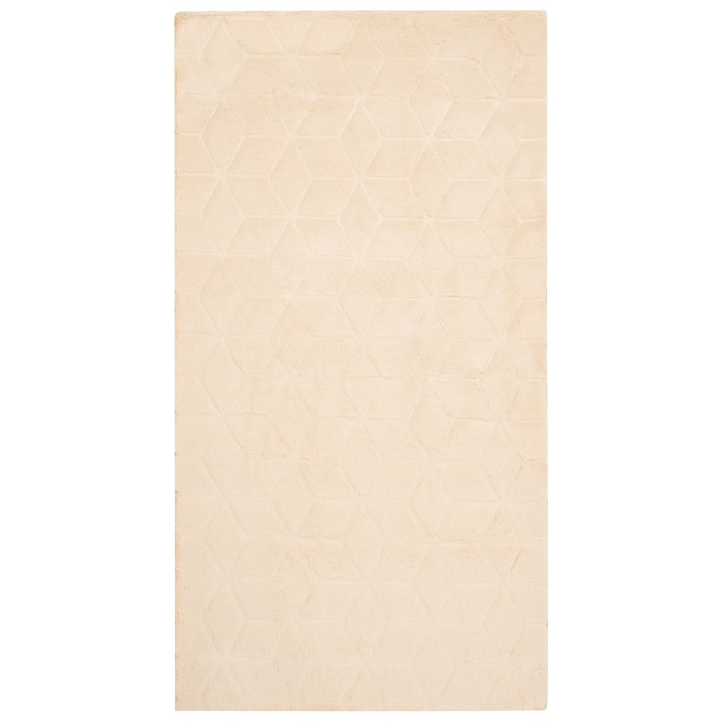 Dywan sztuczne futro królika 80 x 150 cm beżowy THATTA