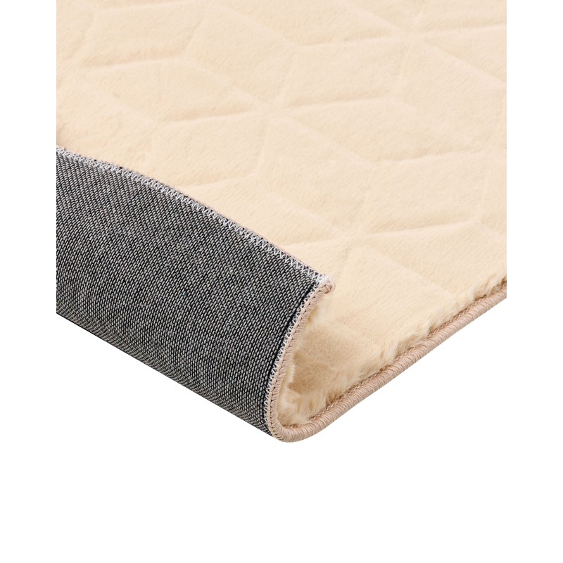 Dywan sztuczne futro królika 80 x 150 cm beżowy THATTA