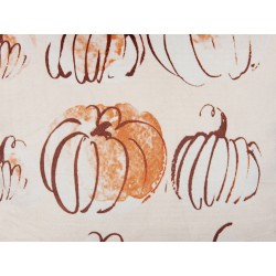 Poduszka dekoracyjna CUCURBITA Welur 45 x 45 cm Beżowy Wzór roślinny