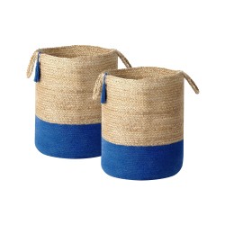 Zestaw 2 koszy GAJAR Juta Granatowy