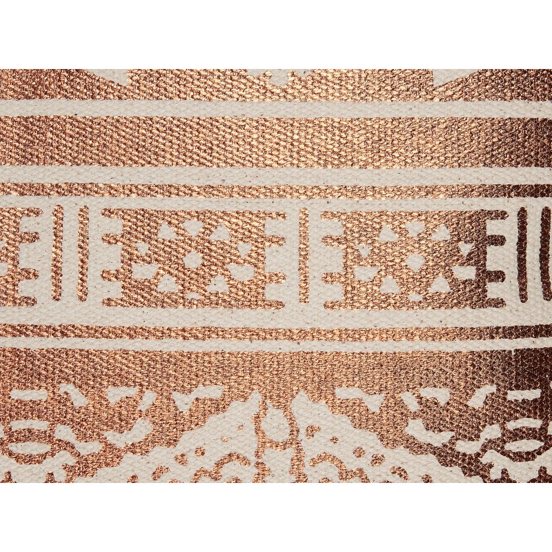 Poduszka dekoracyjna OUJDA Bawełna 50 x 50 cm Miedziany Wzór geometryczny