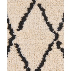 Dywan 80 x 150 cm beżowo-czarny MIDYAT