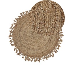 Dywan okrągły z juty ⌀ 120 cm beżowy ZONGULDAK