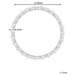 Dywan okrągły z juty ⌀ 120 cm beżowy ZONGULDAK