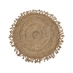 Dywan okrągły z juty ⌀ 120 cm beżowy ZONGULDAK