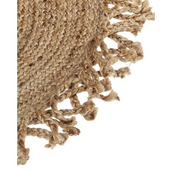 Dywan okrągły z juty ⌀ 120 cm beżowy ZONGULDAK