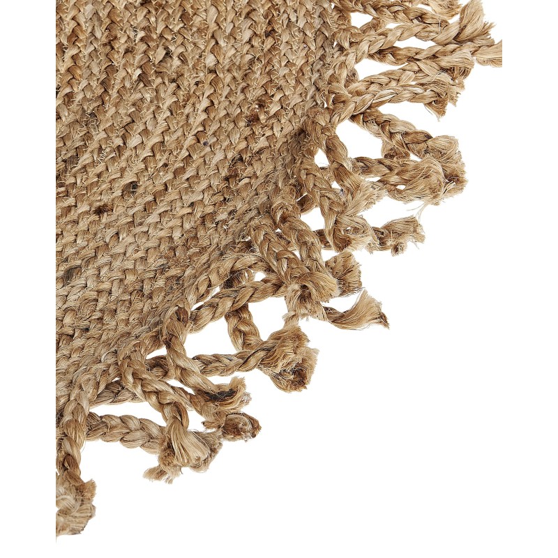 Dywan okrągły z juty ⌀ 120 cm beżowy ZONGULDAK