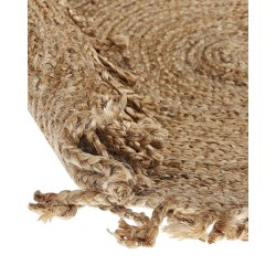 Dywan okrągły z juty ⌀ 120 cm beżowy ZONGULDAK