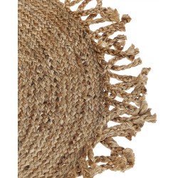 Dywan okrągły z juty ⌀ 120 cm beżowy ZONGULDAK
