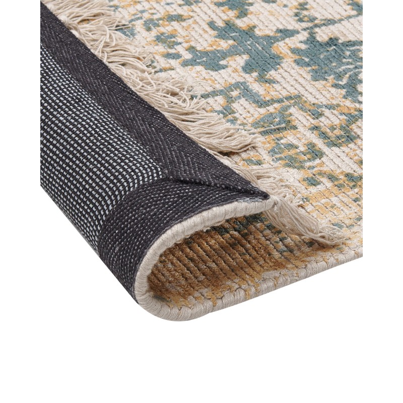 Dywan z wiskozy 80 x 150 cm żółto-zielony BOYALI