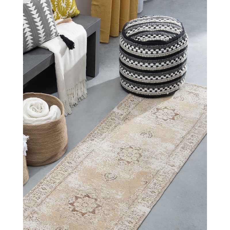 Dywan 60 x 180 cm beżowy ALMUS