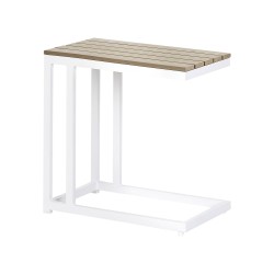 Stolik ogrodowy MESSINA 60 cm 35 cm Biały