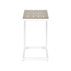 Stolik ogrodowy MESSINA 60 cm 35 cm Biały