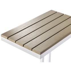 Stolik ogrodowy MESSINA 60 cm 35 cm Biały