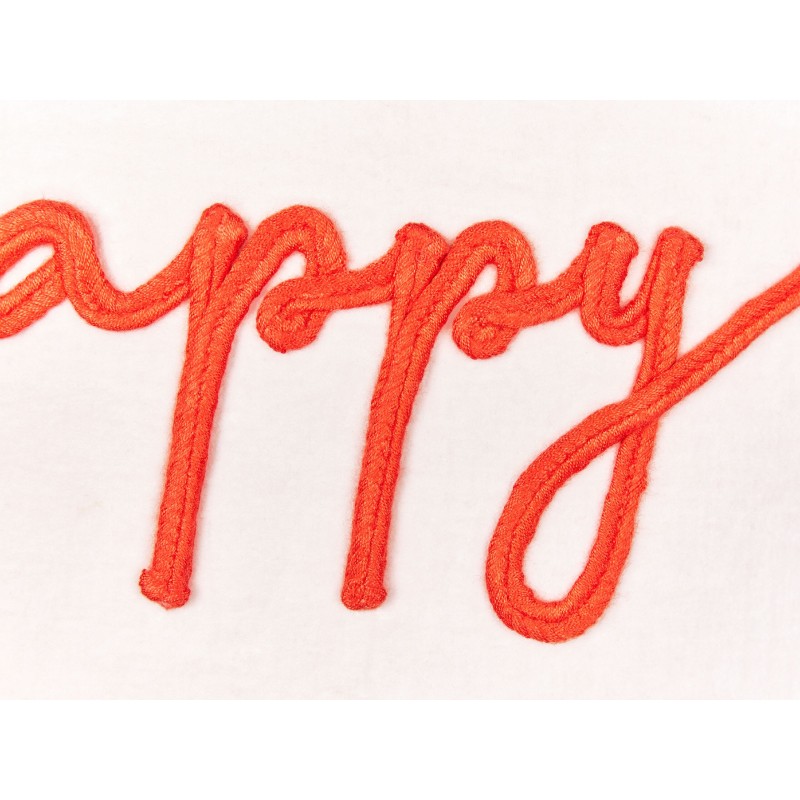 Zestaw 2 poduszek dekoracyjnych EXACUM Welur 45 x 45 cm Biały Wzór świąteczny