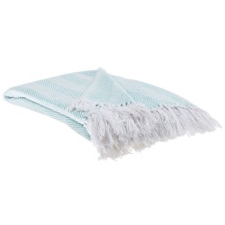 Koc TANGIER Bawełna 130 x 160 cm Miętowy