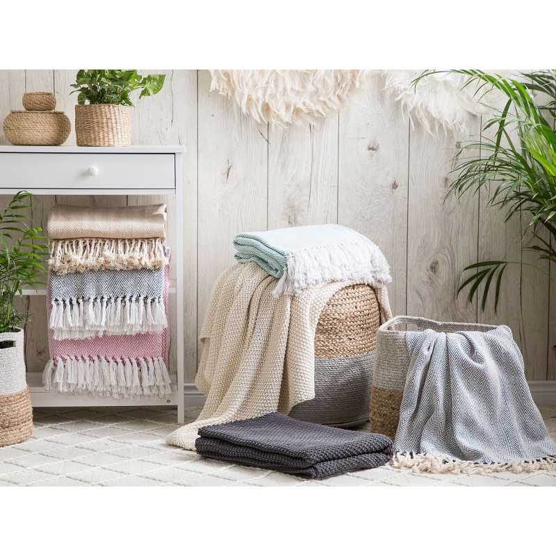 Koc TANGIER Bawełna 130 x 160 cm Miętowy