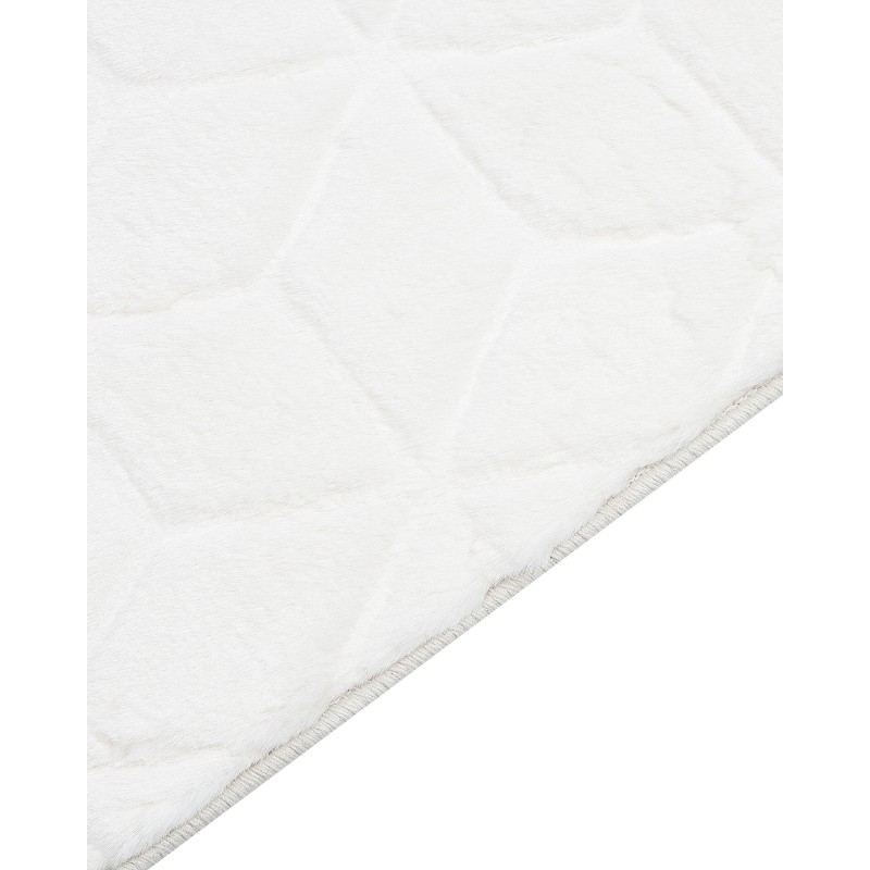 Dywan sztuczne futro królika 160 x 230 cm biały THATTA