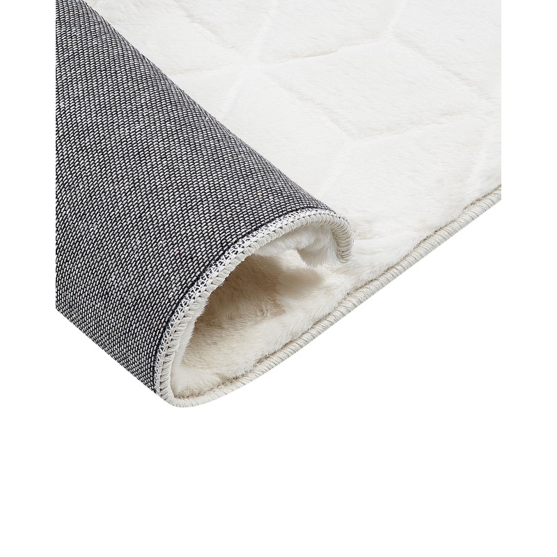 Dywan sztuczne futro królika 160 x 230 cm biały THATTA