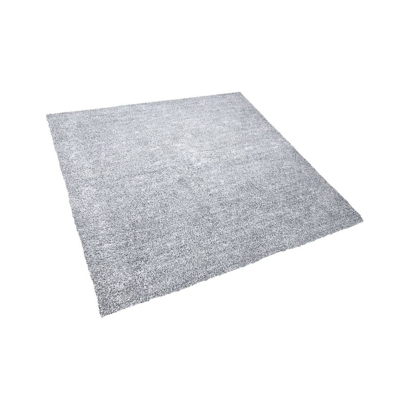 Dywan shaggy 200 x 200 cm szary melanż DEMRE