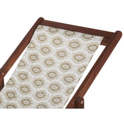 Zestaw 2 wymiennych tkanin do leżaków ogrodowych ANZIO/AVELLINO Piaskowy Beżowy