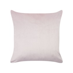 2 welurowe poduszki dekoracyjne haftowane w królika 45 x 45 cm różowe IBERIS