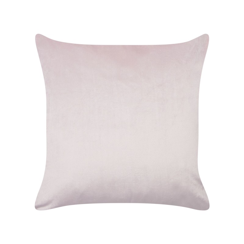 2 welurowe poduszki dekoracyjne haftowane w królika 45 x 45 cm różowe IBERIS