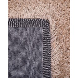 Dywan shaggy 80 x 150 cm beżowy CIDE