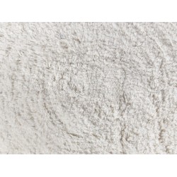 2 bawełniane poduszki dekoracyjne z frędzlami ⌀ 40 cm złamana biel THISTLE